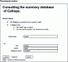 Figure 1 - Example of a screen to be improved (evaluation of the Calliope virtual library INRIA – IMAG – Xerox) [14]