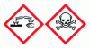 Figure 22 - Safety pictograms for hydrofluoric acid used to microstructure fluid channels. Handle with appropriate protection