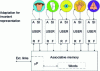 Figure 14 - Generalization of multimodal perception. Each processor unit USeR has an external control output A, a data input SI, recognized semantic representations F and searched semantic representations R; together they form an SoC.