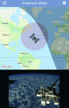 Figure 3 - Screenshot
from the ISS HD Earth Viewing Experiment application (doc. SIGMA-VISION.COM/LEFEBURE P.)