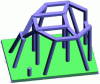 Figure 20 - 3D view of an intermediate frame design, not selected