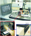 Figure 8 - Overview of the mechanical characterization bench for micro-objects