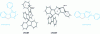 Figure 4 - X-ray structure of 4-Ph-SBF (left) and 2-Ph-SBF (right) and ortho- and meta-terphenyl structure