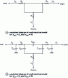 Figure 3 - Equivalent electrical diagrams for determining extrinsic parameters