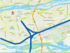 Figure 9 - Railroad tracks in the city (open street map)