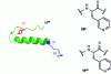 Figure 21 - NMR structure of bPP (PDB ID: 1BBA) showing the α-helix with truncated residues (blue) and residue Y7 (red), replaced by His and by the non-proteinogenic amino acids 19p and 19m