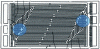 Figure 11 - Example of a bipolar plate with integrated corrugated channels