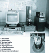 Figure 19 - Powder rheometer and measuring cell
