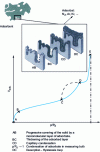 Figure 7 - Sorption/desorption isotherm on a porous solid surface