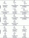 Figure 20 - Chemical structures of common couplers used in oxidation dyes [1] [2] [39] [40].