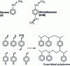 Figure 1 - Styrene polymerization and crosslinking with divinylbenzene
