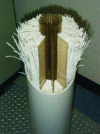 Figure 11 - Hollow fibers in a membrane module (doc. technomaps.veoliawatertechnologies.com)