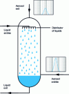 Figure 22 - Schematic diagram of a spray column