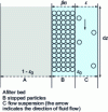 Figure 2 - Partially clogged filter bed element, according to 