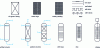 Figure 15 - Graphical symbols for distillation, extraction, absorption and adsorption columns