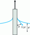 Figure 5 - Principle of dynamic surface tension measurement (tensiometric method)