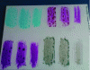 Figure 3 - Residual spectra left by inks in laboratory tests