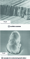 Figure 7 - Fractography of a stainless steel coating deposited at 0.3 Pa