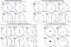 Figure 24 - Typical Dg circular images (∅ 80 mm): extract from SEP 1570 and DIN 50602 () lines 6 and 7