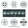 Figure 26 - Relationship between texture (pole figure {111}) and deep-drawn bucket horn systems, from Rodrigues et al. [46]