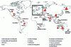 Figure 1 - Magnesite deposits worldwide