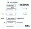 Figure 1 - Schematic diagram of Ag-Au-Pt waste treatment