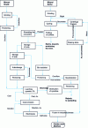 Figure 9 - Simplified schematic diagram of the São Bento gold ore processing plant, 1998