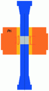 Figure 16 - State of stress at discharge on laboratory tool