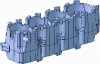 Figure 11 - A water chamber core for crankcase cylinders