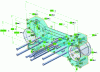 Figure 40 - A slider (link between a core and its actuators) being 3D modeled