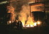 Figure 5 - Two ladle casting, stopper (left) and drawer (right), of a cement plant tyre in GS30Mn5 steel – total mass of liquid metal 106 t , doc. FAD – Fonderie et aciérie de Denain – Groupe Ferry Capitain