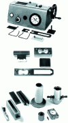 Figure 27 - Apparatus and tools for testing the mechanical properties of foundry sands (DISA GF plates)