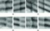 Figure 17 - Comparison between the experimental image on the left and the simulated image on the right for each figure a, b, c and d for dislocation C (Figure 16) using a vector ...