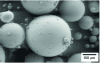 Figure 31 - Zr-based metallic glass powder obtained by atomization under gas pressure