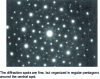 Figure 1 - Electron diffraction pattern observed by Shechtman during his discovery of the first quasicrystal in a rapidly solidified Al-Mn alloy [4].