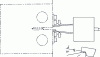 Figure 7 - Attachment of COD extensometer nozzles to plates screwed to the front of the test specimen