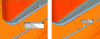 Figure 10 - Comparison between "perfect" CAD geometry (gray) and "real" digitized geometry (orange)