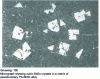 Figure 7 - Microstructure of a Pb-13% Sb-12% Sn-1% Cu alloy