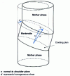 Figure 2 - Macroscopic effect produced by the appearance of a martensite platelet in a mother-phase single crystal