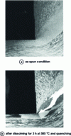 Figure 28 - Fine-grained hypercorroded zone observed on a 2014 alloy