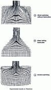 Figure 4 - Flow visualization during spinning