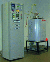 Figure 3 - Coke gasification apparatus used for the CSR test (from Marienau Pyrolysis Center doc.)