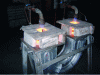 Figure 20 - Drying and preheating the inductor before assembly (source: Refractory Foundry Service)