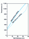 Figure 20 - Furnace wall temperature evolution