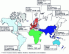 Figure 6 - Distribution and theoretical capacity of belt trains worldwide (according to Plantfacts – 2004)