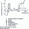 Figure 17 - Electrochemical domains of a polarization curve