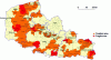 Figure 9 - Areas in difficulty and fragile areas of primary care supply in Nord-Pas-de-Calais (2015) [83]