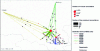 Figure 5 - Example of a "urchin map": spatial practices of long-term care patients in the Loiret département in 1970. For reasons of legibility, all patient movements of less than 5 between two communes are not shown. Similarly, when a commune attracts patients from less than 5 different origins, consultations are not represented.