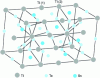 Figure 15 - Structure of Tl2SnTe5 – site Tl(1) has no close neighbors unlike Tl(2)