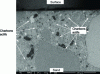 Figure 7 - SEM micrograph of a polished section showing the microstructure of concrete incorporating activated carbons [40].